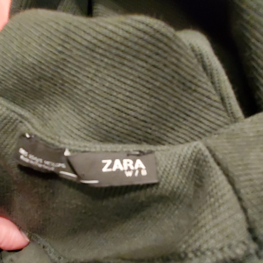 Zara White Black Collection Green Dress Size S - Picture 9 of 9